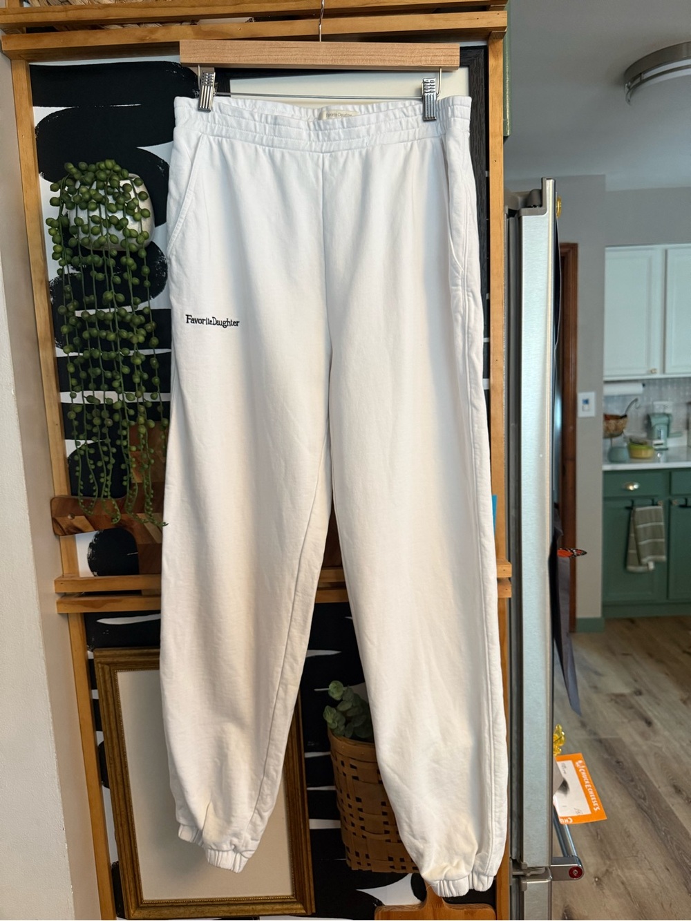 Favorite Daughter embroidered sweatpants joggers size L
